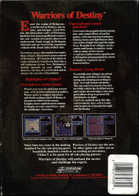 Ultima V Warriors of Destiny Commodore 64 US box art